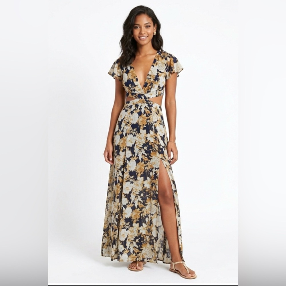 Luxxel Floral Maxi Dress